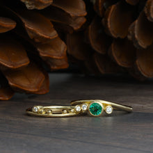 Load image into Gallery viewer, Curve Diamond Wedding Ring