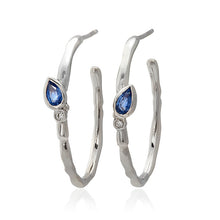 Load image into Gallery viewer, Reed Bud Hoop Earrings