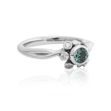Load image into Gallery viewer, Coral Reef Teal Sapphire Engagement Ring