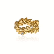 Load image into Gallery viewer, Yellow Gold and Diamond Vine Ring