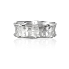 Load image into Gallery viewer, White Gold Chunky Wedding Band Ring.