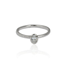 Load image into Gallery viewer, Bark Oval Diamond Solitaire Ring
