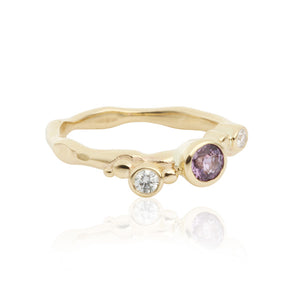 Flint Trilogy Purple Sapphire Ring