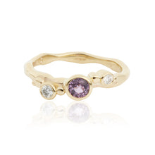 Load image into Gallery viewer, Flint Trilogy Purple Sapphire Ring
