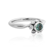 Load image into Gallery viewer, Coral Reef Teal Sapphire Engagement Ring

