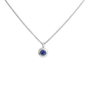 Smartie Necklace with Royal Blue Sapphire