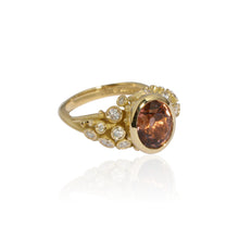 Load image into Gallery viewer, Coral Reef Tourmaline Unique Ring
